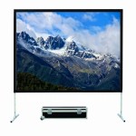 Front Rear 84 Inches Foldable Projector Screen 4:3 frame Matt White