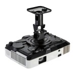 black Steel Rotate Projector Ceiling Mount Hanging Bracket