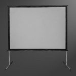 FCC ROHS Front And Rear Projector Screen Fast Folding Soft Fabric