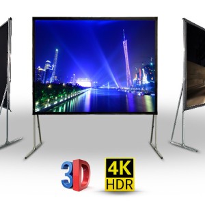 Portable PVC Projector Screen Front Rear 16:9 For Large Stage
